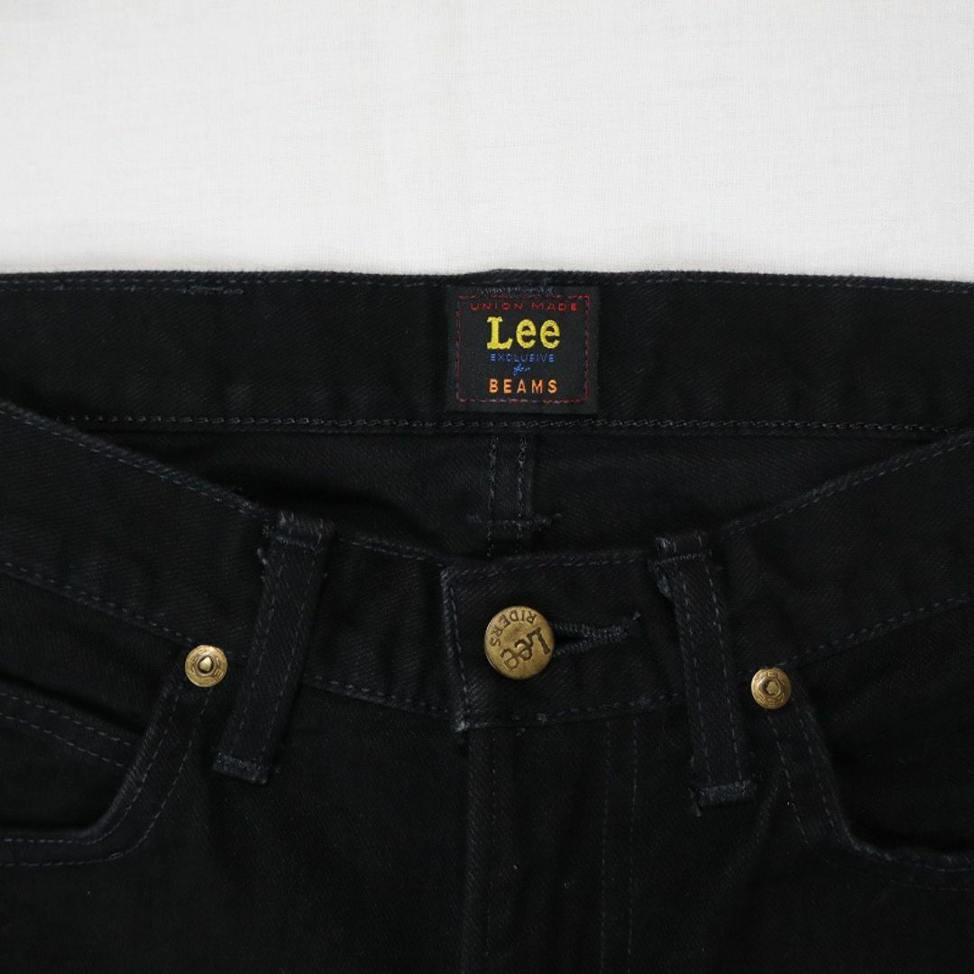 Lee(リー)のLee ビームス別注 ブラックストレートジーンズ 95556 スキニーデニム28 メンズのパンツ(デニム/ジーンズ)の商品写真