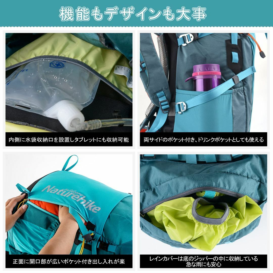 【色: ブルー】Naturehike公式ショップ サイクリングリュック 自転車用 その他のその他(その他)の商品写真