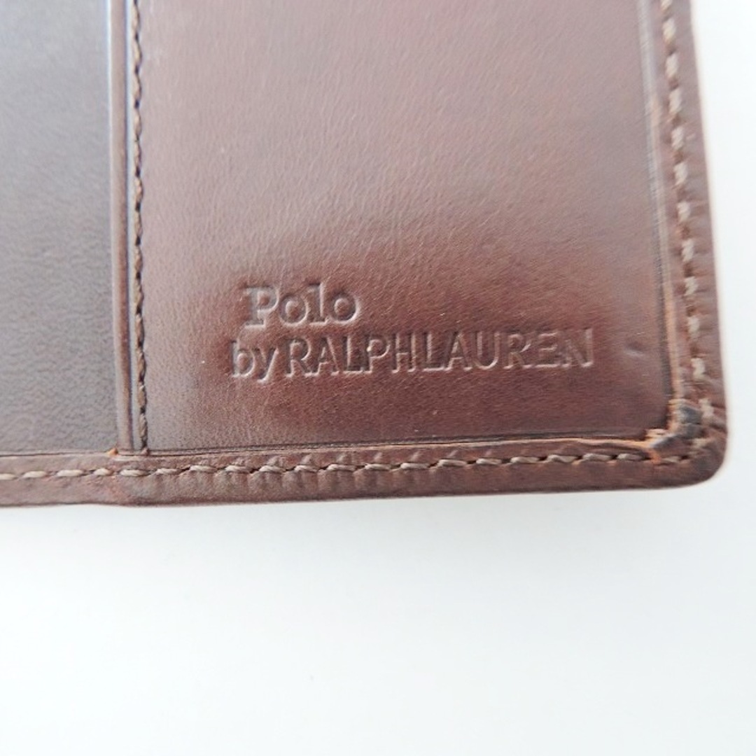 POLO RALPH LAUREN(ポロラルフローレン)のPOLObyRalphLauren(ポロラルフローレン) 札入れ - ダークブラウン 2つ折り/パスケース レザー レディースのファッション小物(財布)の商品写真