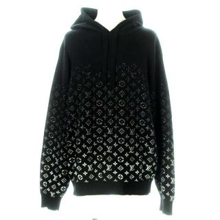 ルイヴィトン(LOUIS VUITTON)のLOUIS VUITTON(ルイヴィトン) パーカー サイズXXL XL メンズ モノグラムグラディエントフーディ RM222Q USO HNN45W 黒×白 長袖/ニット/プルオーバー/22AW 綿(パーカー)