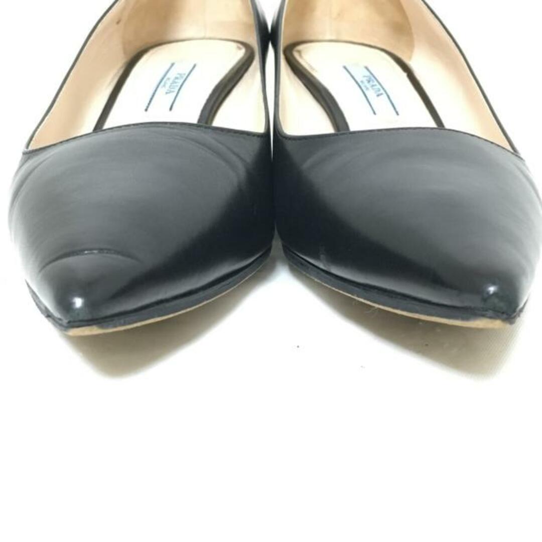 PRADA(プラダ)のPRADA(プラダ) パンプス 36 レディース - 黒 アウトソール張替済 レザー レディースの靴/シューズ(ハイヒール/パンプス)の商品写真