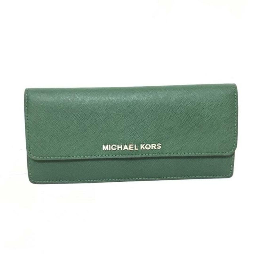 Michael Kors(マイケルコース)のMICHAEL KORS(マイケルコース) 長財布 - ダークグリーン レザー レディースのファッション小物(財布)の商品写真