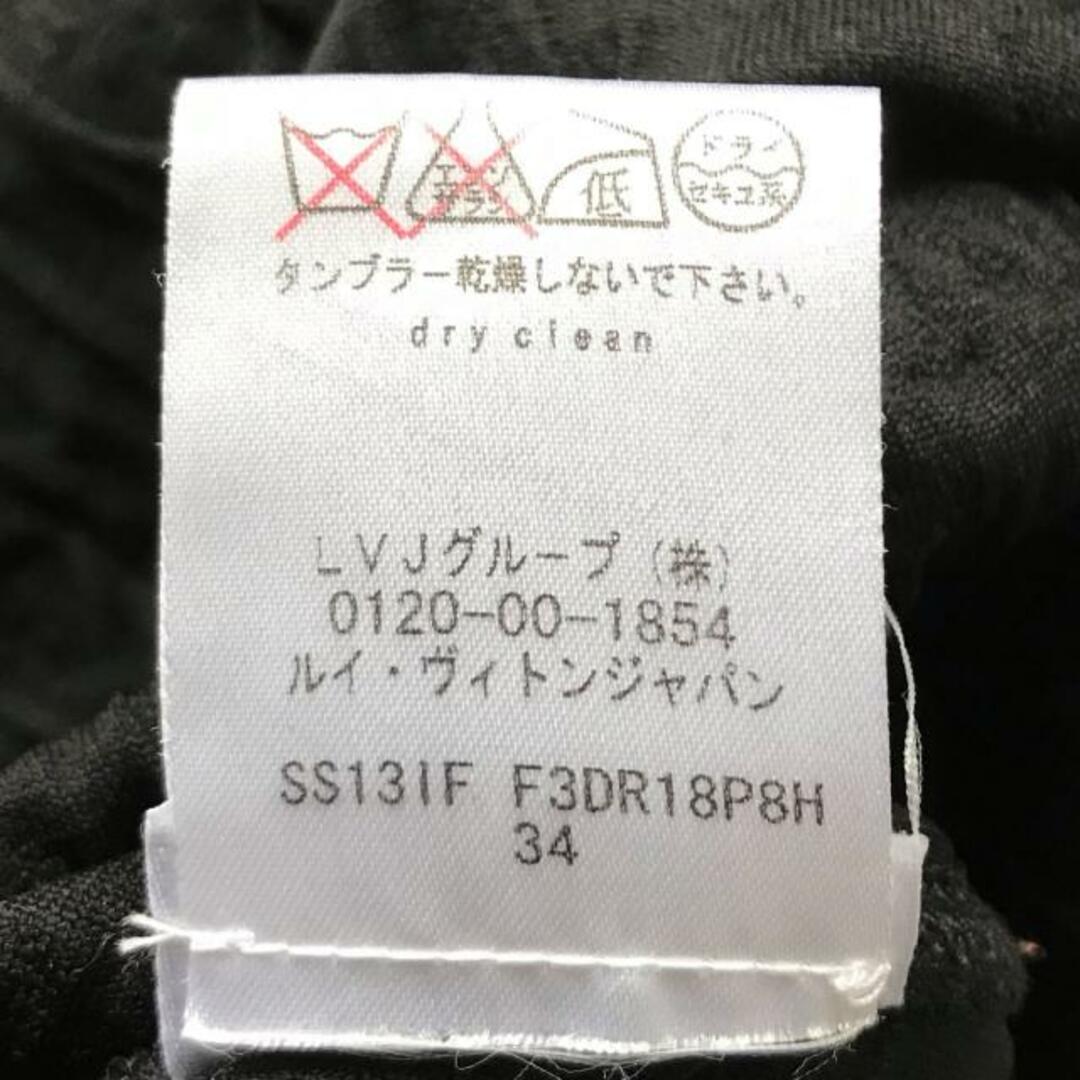 LOUIS VUITTON(ルイヴィトン)のLOUIS VUITTON(ルイヴィトン) ワンピース サイズXS レディース美品  - SS13IF F3DR18P8H 黒 ノースリーブ/ひざ丈/シルク/コットン/モノグラム柄/ジップアップ レディースのワンピース(その他)の商品写真