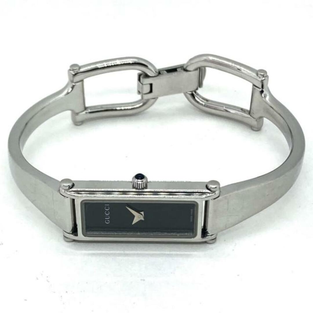 Gucci(グッチ)のGUCCI(グッチ) 腕時計美品  - 1500L レディース 黒 レディースのファッション小物(腕時計)の商品写真