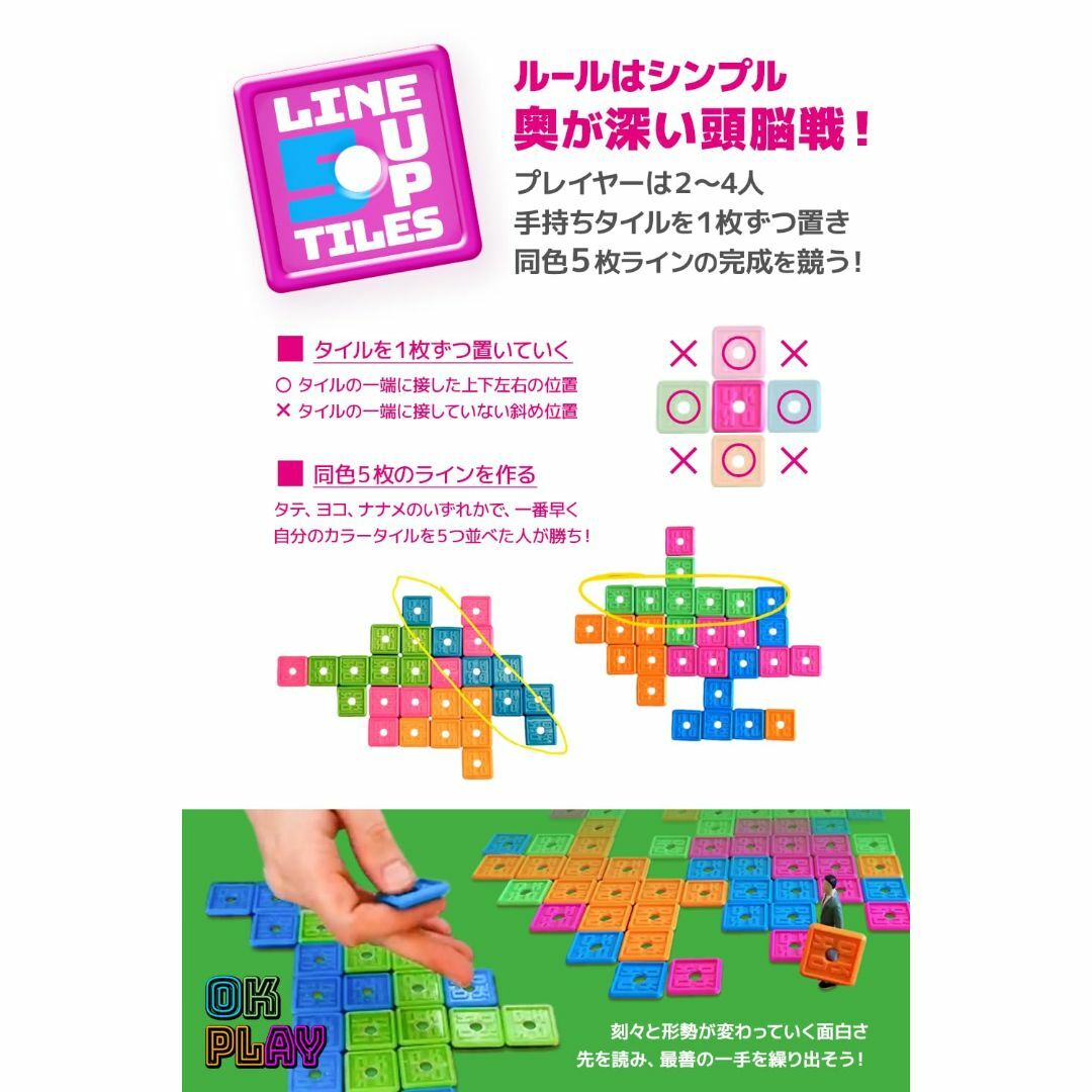 OKプレイ ボードゲーム イギリス発 五目並べ ファミリー 戦略 知育 ゲーム  キッズ/ベビー/マタニティのキッズ/ベビー/マタニティ その他(その他)の商品写真