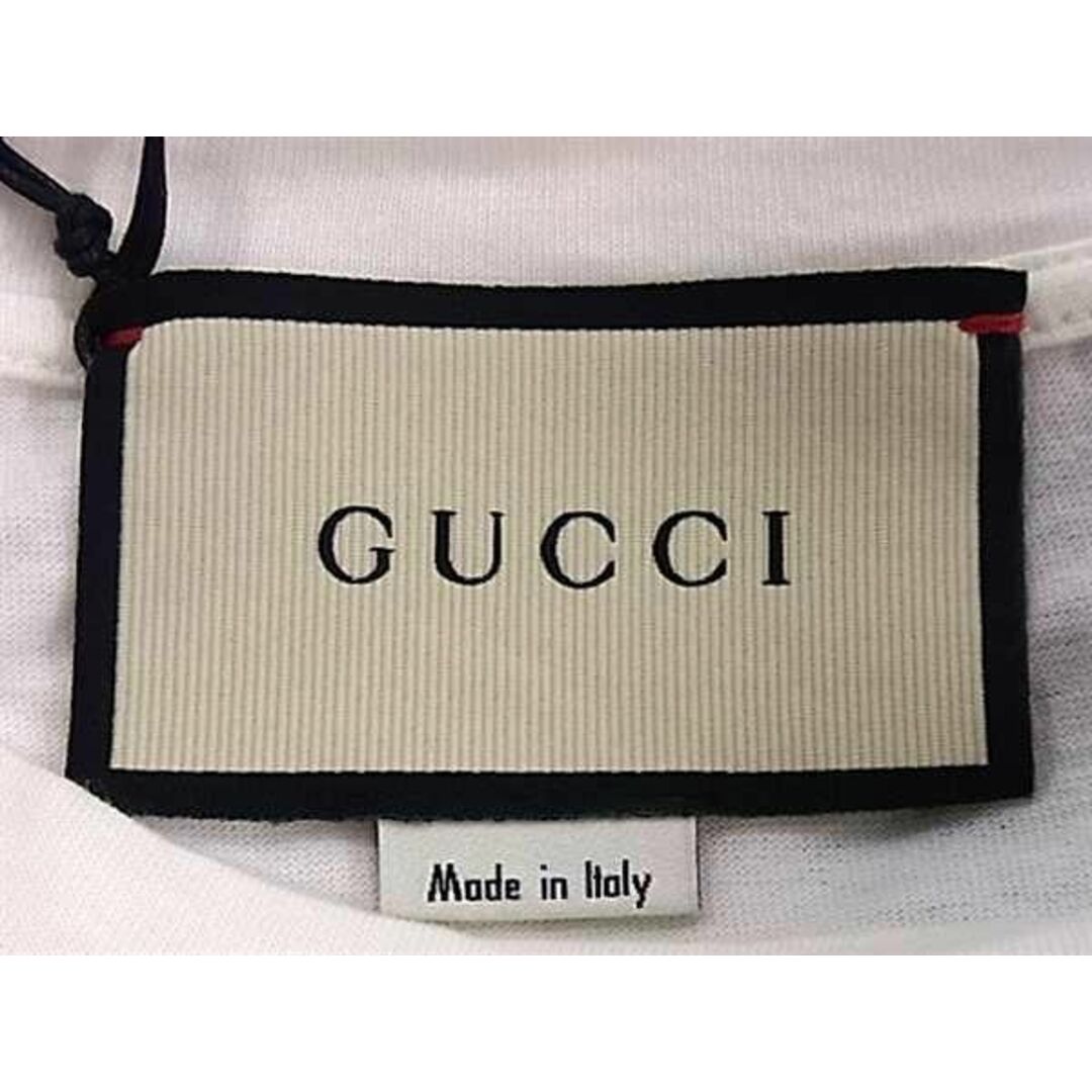 Gucci(グッチ)の■新品同様■ GUCCI グッチ HOLLY WOOD コットン100％ 半袖 Tシャツ トップス 洋服 メンズ レディース ホワイト系 FC3649  レディースのトップス(シャツ/ブラウス(半袖/袖なし))の商品写真