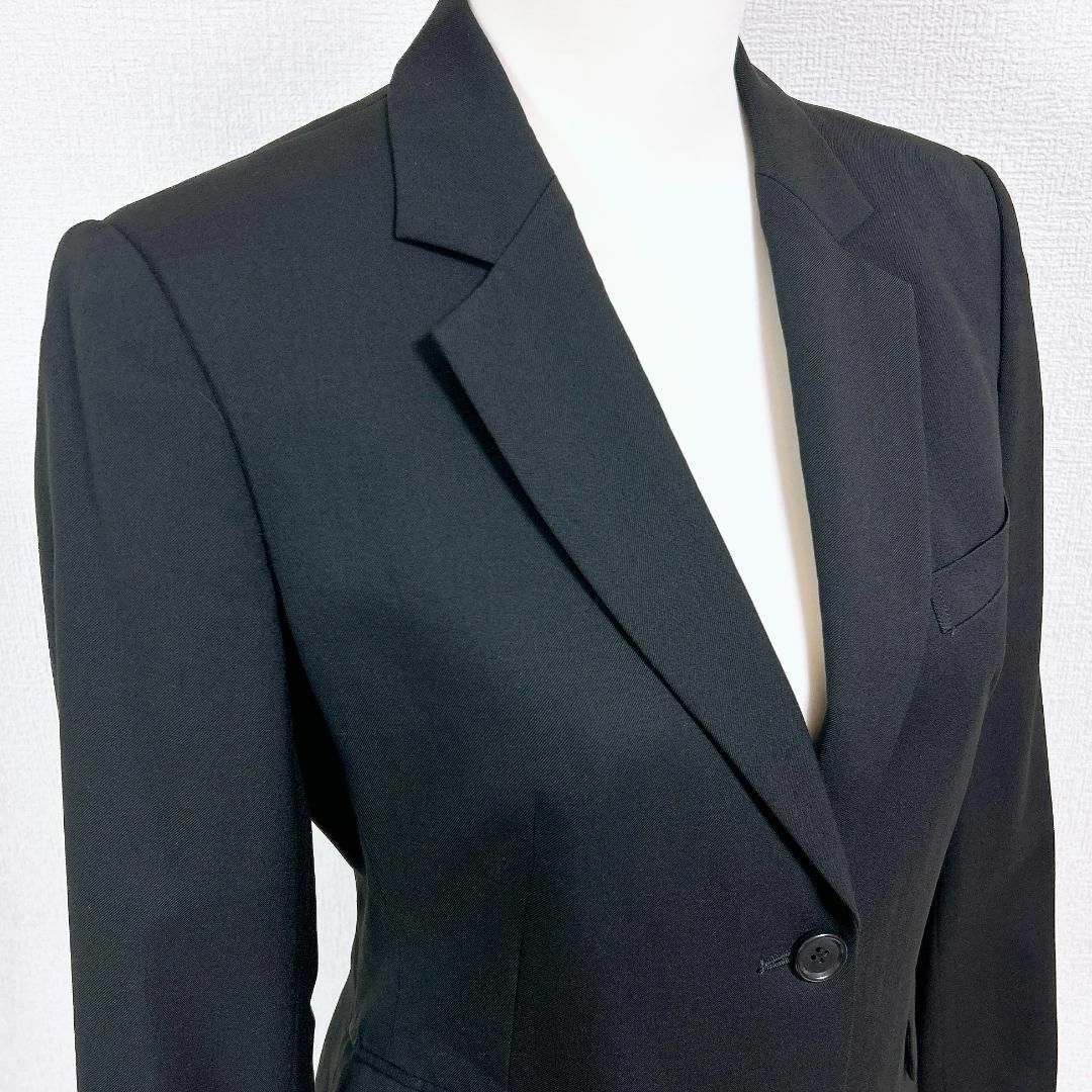 ■LES MUES プレミアムウォッシュ ウール スカートセットアップ ブラック レディースのフォーマル/ドレス(スーツ)の商品写真