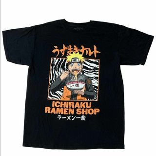 NARUTO 半袖Tシャツ うずまきナルト ラーメン一楽 キャラT e82(Tシャツ/カットソー(半袖/袖なし))