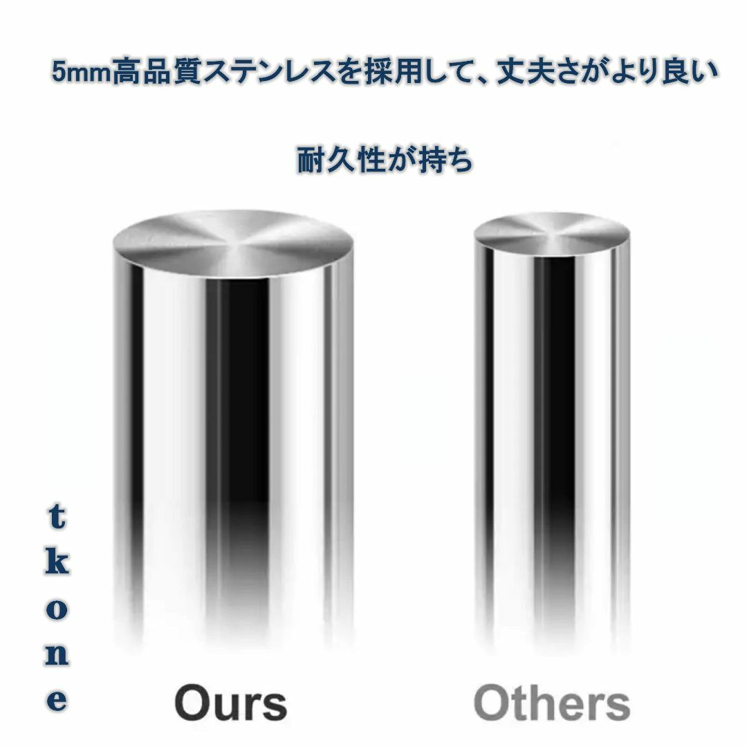 【色: ズボンハンガーグレー10pack】tkone ズボンハンガー パンツスカ インテリア/住まい/日用品の日用品/生活雑貨/旅行(日用品/生活雑貨)の商品写真