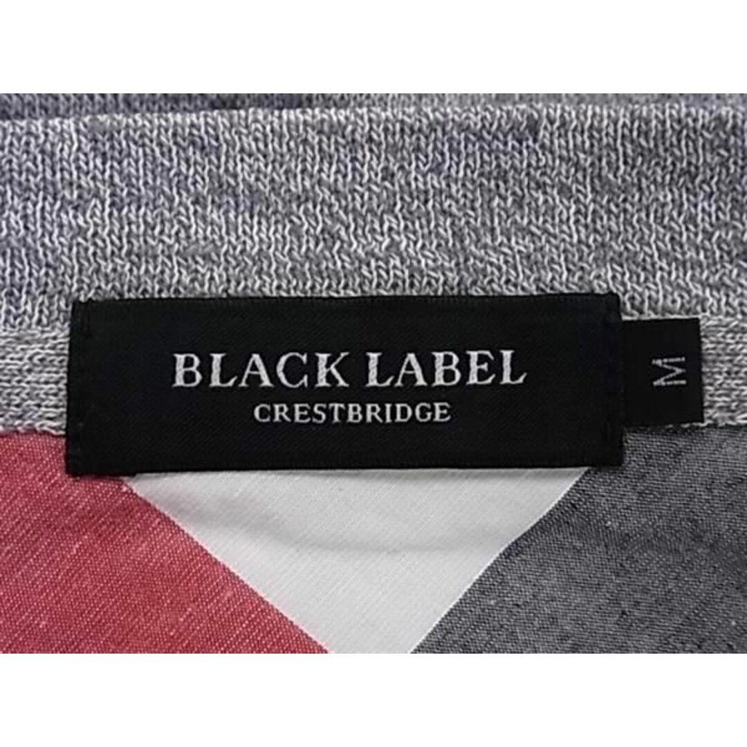 BLUE LABEL CRESTBRIDGE(ブルーレーベルクレストブリッジ)の■極美品■ BLACKLABEL CRESTBRIDGE ブラックレーベル クレストブリッジ リネン 羽織り トップス サイズ M 洋服 グレー系 BE9042  メンズのトップス(シャツ)の商品写真