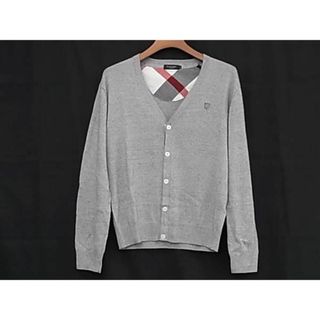 ブルーレーベルクレストブリッジ(BLUE LABEL CRESTBRIDGE)の■極美品■ BLACKLABEL CRESTBRIDGE ブラックレーベル クレストブリッジ リネン 羽織り トップス サイズ M 洋服 グレー系 BE9042 (シャツ)