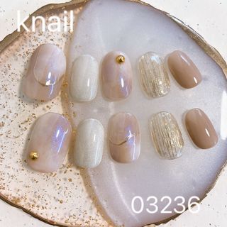 No.178 ネイルチップ　ショートオーバル(つけ爪/ネイルチップ)