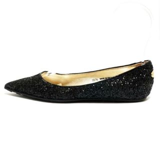 ジミーチュウ(JIMMY CHOO)のJIMMY CHOO(ジミーチュウ) フラットシューズ 35 1/2 レディース - 黒 グリッター(その他)