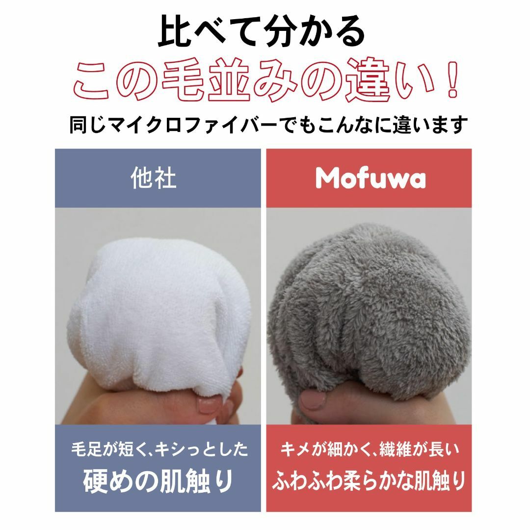 【色: スモーキーグレー】Mofuwa バスタオル マイクロファイバー 【 ふわ インテリア/住まい/日用品の日用品/生活雑貨/旅行(タオル/バス用品)の商品写真