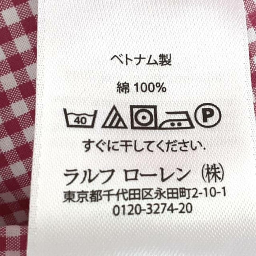 Ralph Lauren(ラルフローレン)のRalphLauren(ラルフローレン) 長袖シャツ サイズL メンズ美品  - 白×ピンク チェック柄 メンズのトップス(シャツ)の商品写真