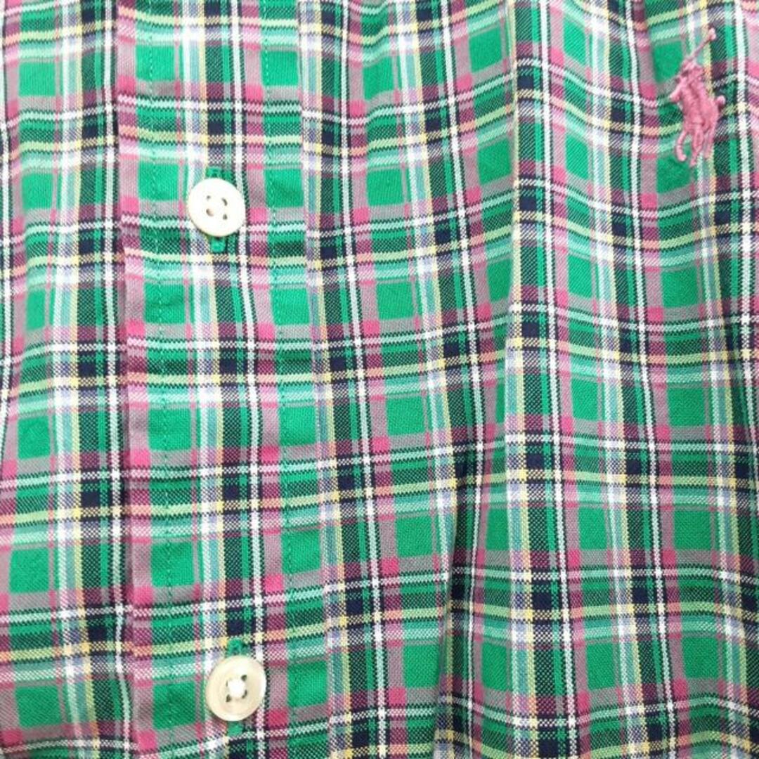 Ralph Lauren(ラルフローレン)のRalphLauren(ラルフローレン) 長袖シャツ サイズXL メンズ - グリーン×ピンク×マルチ チェック柄 メンズのトップス(シャツ)の商品写真