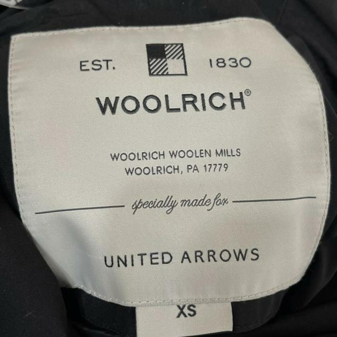 WOOLRICH(ウールリッチ)のWOOLRICH(ウールリッチ) ダウンコート サイズXS レディース - 黒 長袖/UNITED ARROWS/冬 レディースのジャケット/アウター(ダウンコート)の商品写真