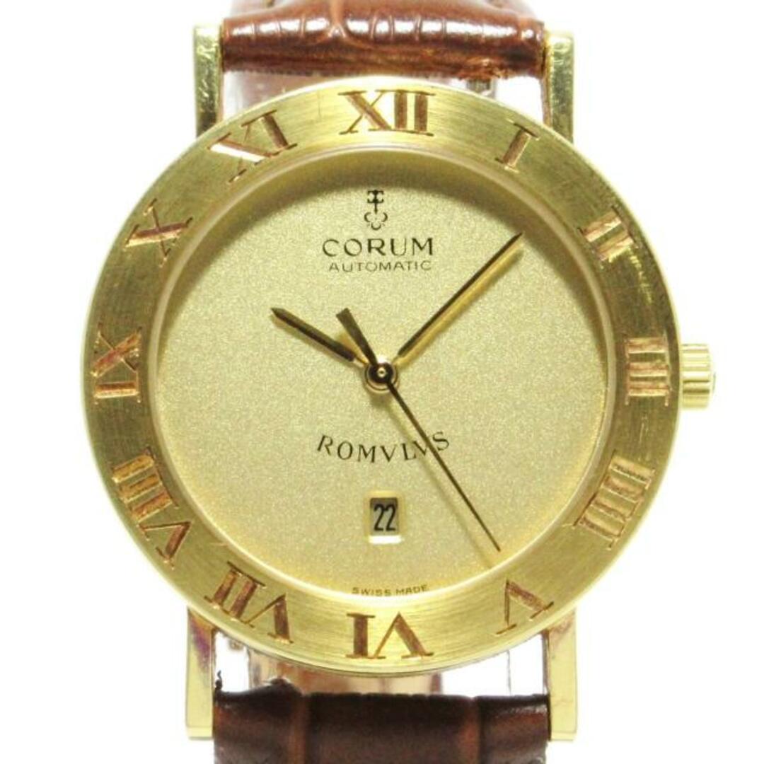 CORUM(コルム)のCORUM(コルム) 腕時計 ロムルス 75.501.56 メンズ K18YG/社外ベルト ゴールド メンズの時計(その他)の商品写真