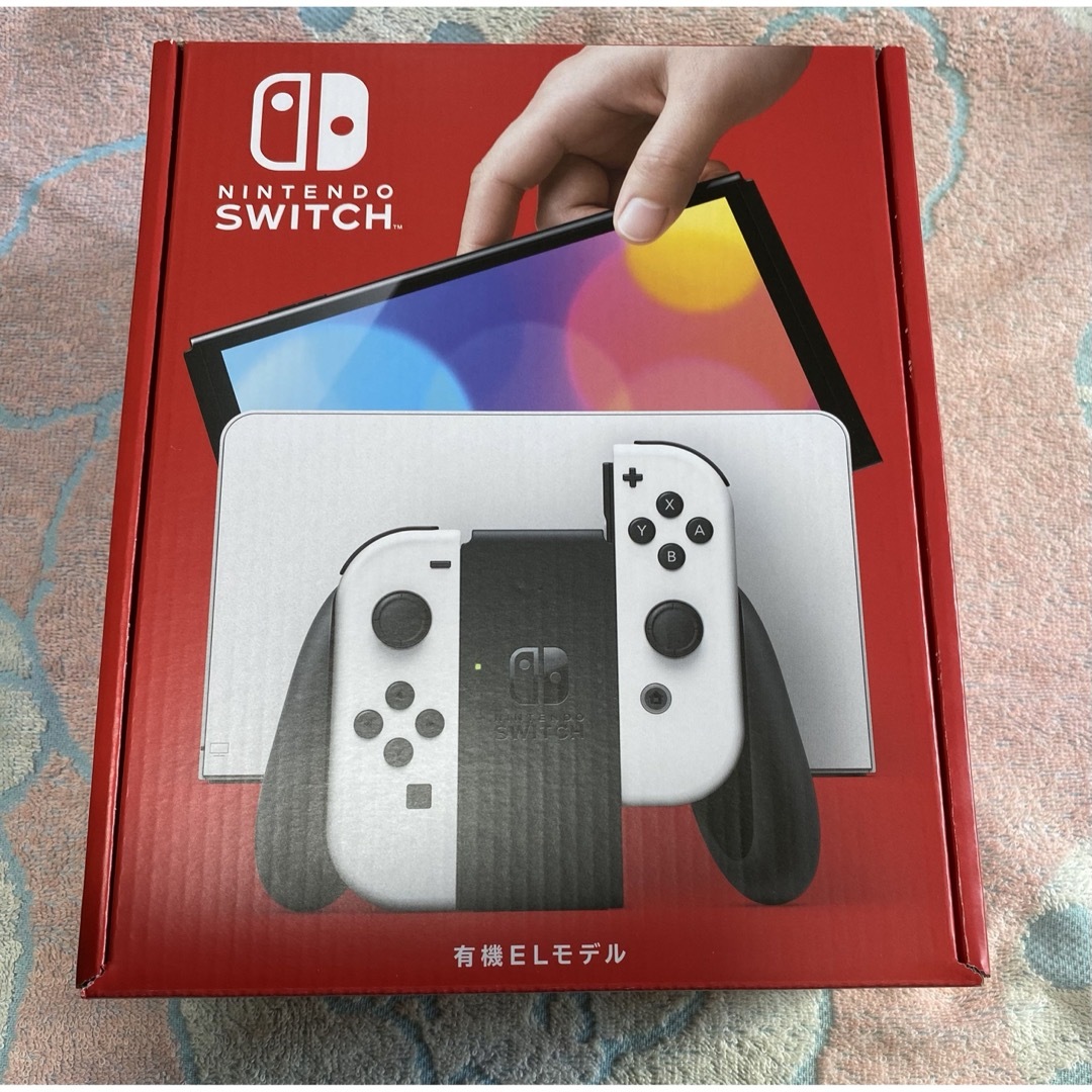 任天堂(ニンテンドウ)のNintendo Switch 有機ELモデル 【新品未開封品】 エンタメ/ホビーのゲームソフト/ゲーム機本体(家庭用ゲーム機本体)の商品写真