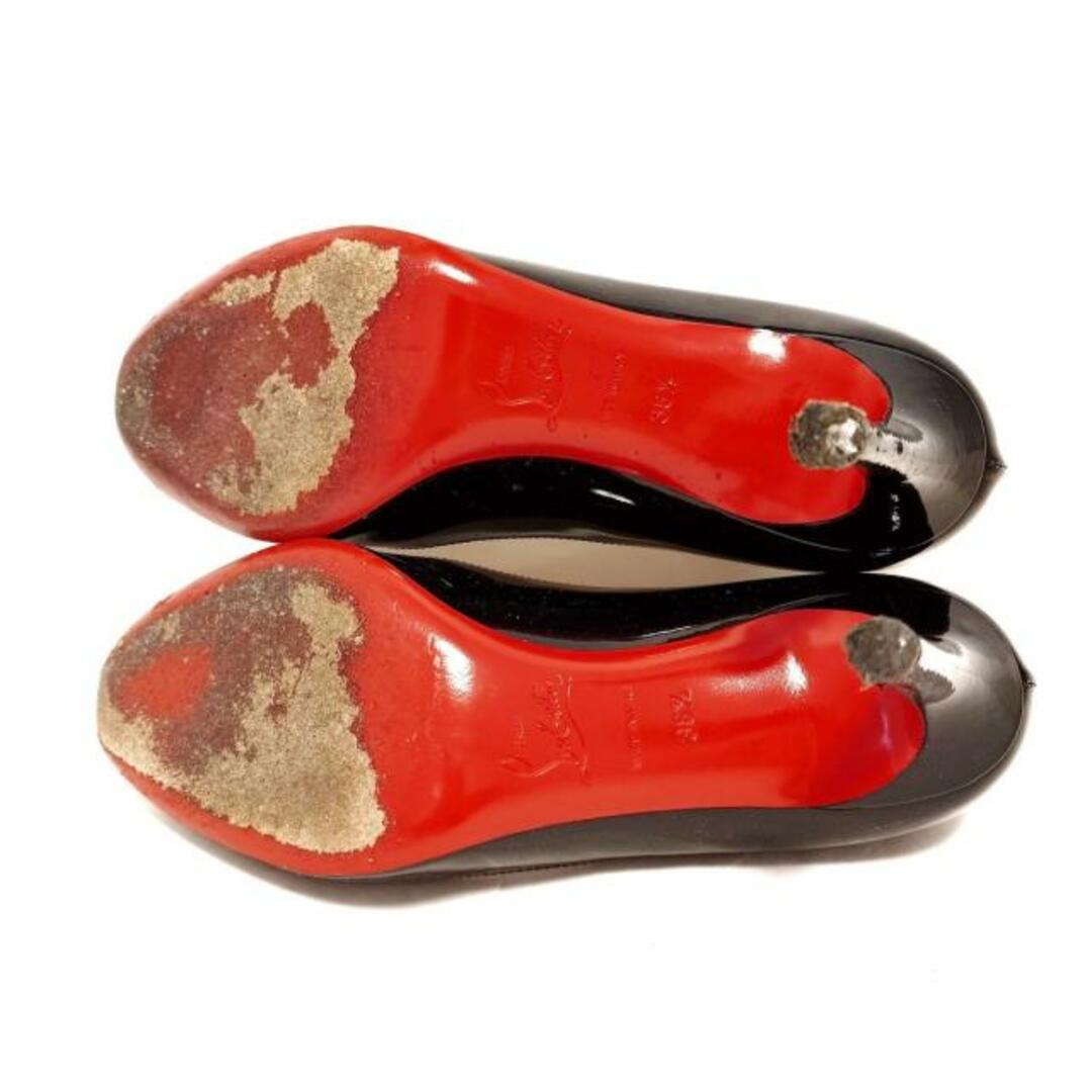 Christian Louboutin(クリスチャンルブタン)のCHRISTIAN LOUBOUTIN(クリスチャンルブタン) パンプス 36 1/2 レディース - 黒 エナメル（レザー） レディースの靴/シューズ(ハイヒール/パンプス)の商品写真