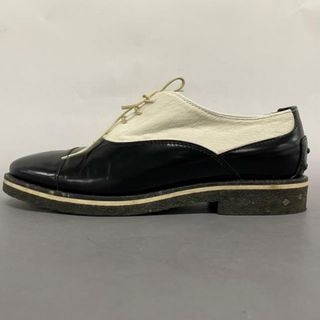 トッズ(TOD'S)のTOD'S(トッズ) シューズ 38　1/2 レディース - 黒×アイボリー LIMITED EDITION レザー×ハラコ(その他)