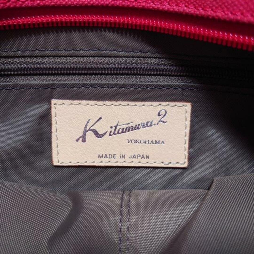 Kitamura K2(キタムラ) ハンドバッグ - ネイビー×レッド キャンバス レディースのバッグ(ハンドバッグ)の商品写真