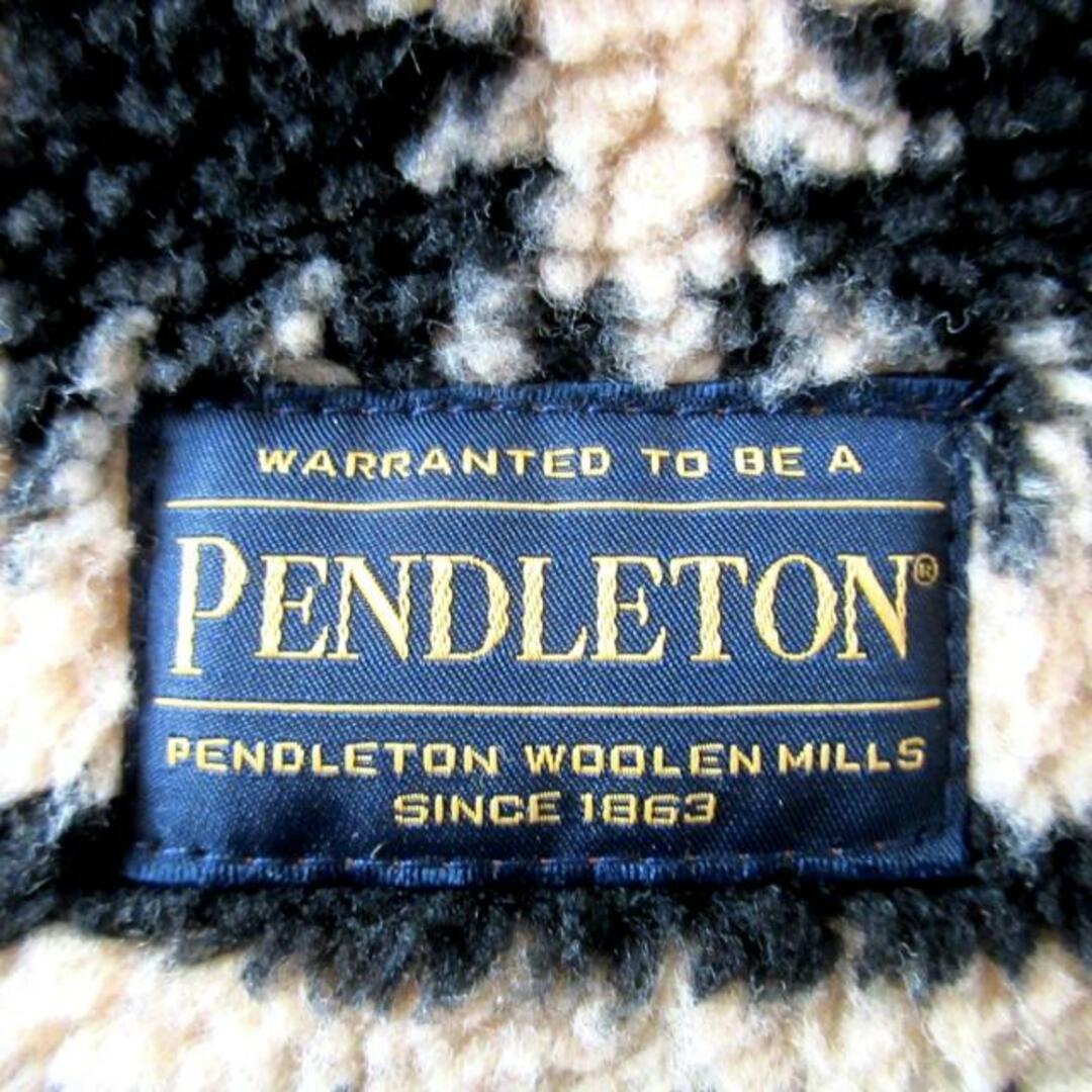 PENDLETON(ペンドルトン)のPENDLETON(ペンドルトン) マフラー - ベージュ×黒×マルチ スヌード/フード ポリエステル レディースのファッション小物(マフラー/ショール)の商品写真