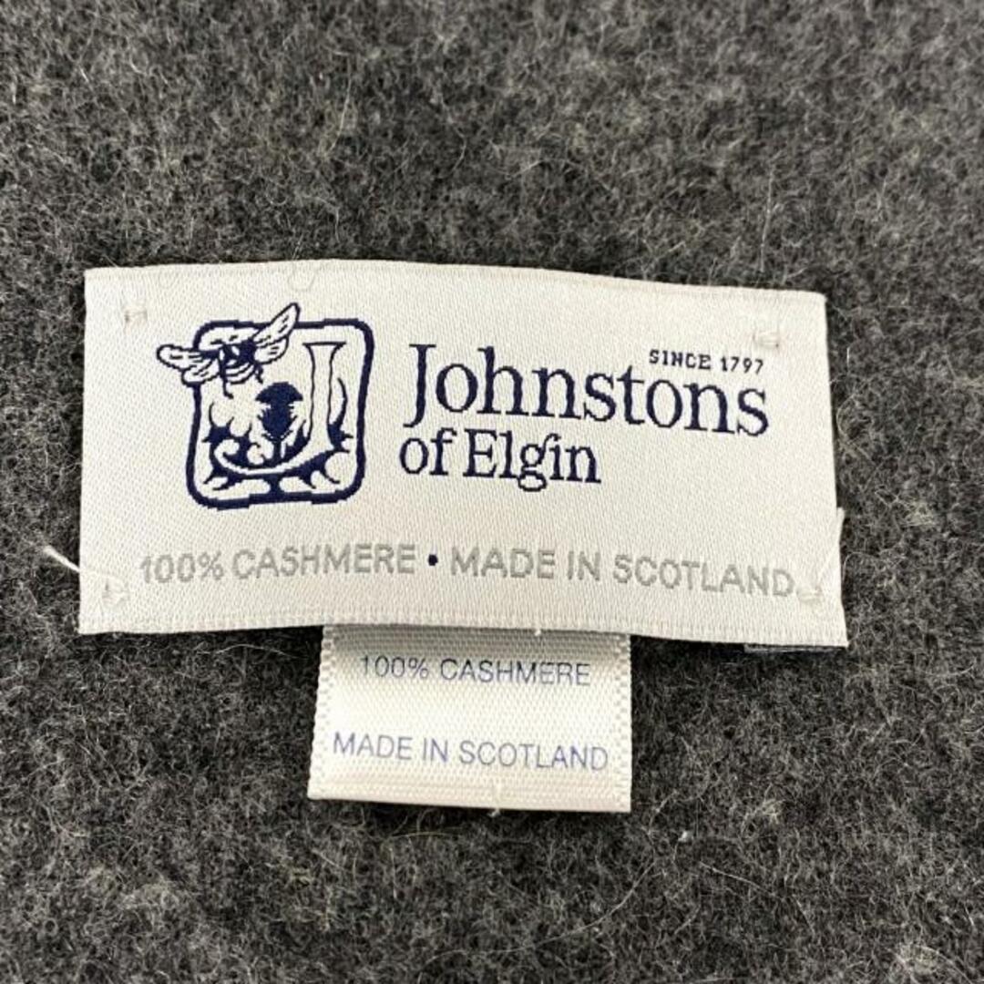 Johnstons(ジョンストンズ)のjohnstons of elgin(ジョンストンズ) ストール(ショール)美品  - グレー カシミヤ レディースのファッション小物(マフラー/ショール)の商品写真