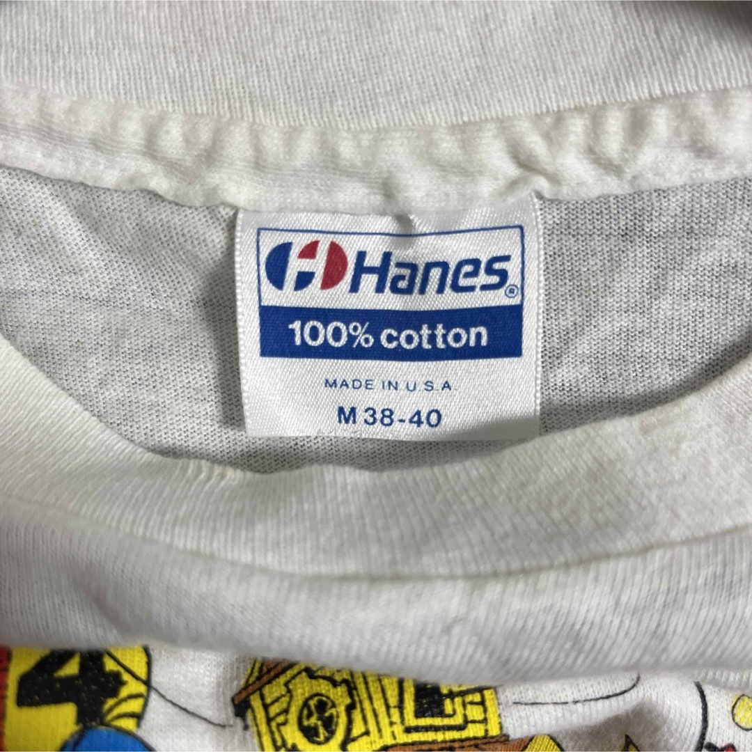 Hanes(ヘインズ)の80s USA製 チキチキマシン猛レース アニメ Tシャツ プリント used メンズのトップス(Tシャツ/カットソー(半袖/袖なし))の商品写真