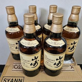 サントリー(サントリー)のサントリーシングルモルト山崎12年700ml 6本 送料込(ウイスキー)