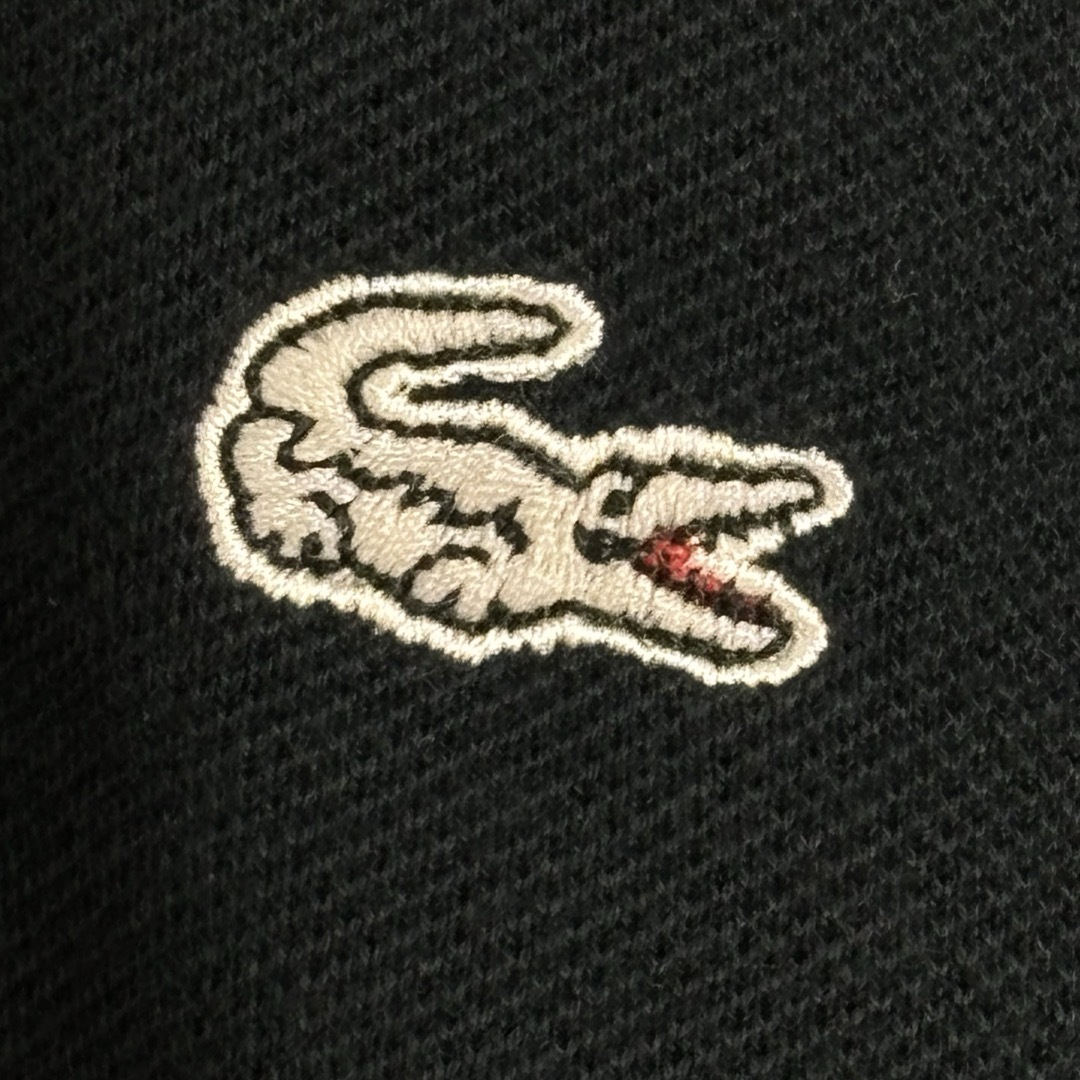 LACOSTE(ラコステ)のラコステ　LACOSTE ポロシャツ　3 S〜M ダークネイビー　古着　銀ワニ メンズのトップス(ポロシャツ)の商品写真