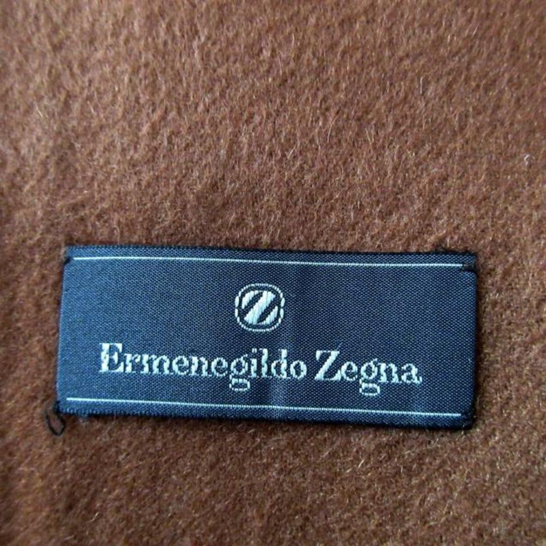 Ermenegildo Zegna(エルメネジルドゼニア)のErmenegildo Zegna(エルメネジルド ゼニア) マフラー美品  - ブラウン カシミヤ レディースのファッション小物(マフラー/ショール)の商品写真