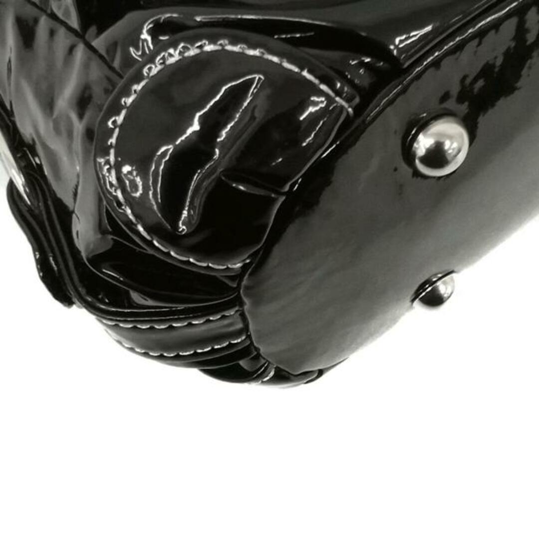 ANNA SUI(アナスイ)のANNA SUI(アナスイ) ハンドバッグ - 黒 エナメル（合皮） レディースのバッグ(ハンドバッグ)の商品写真
