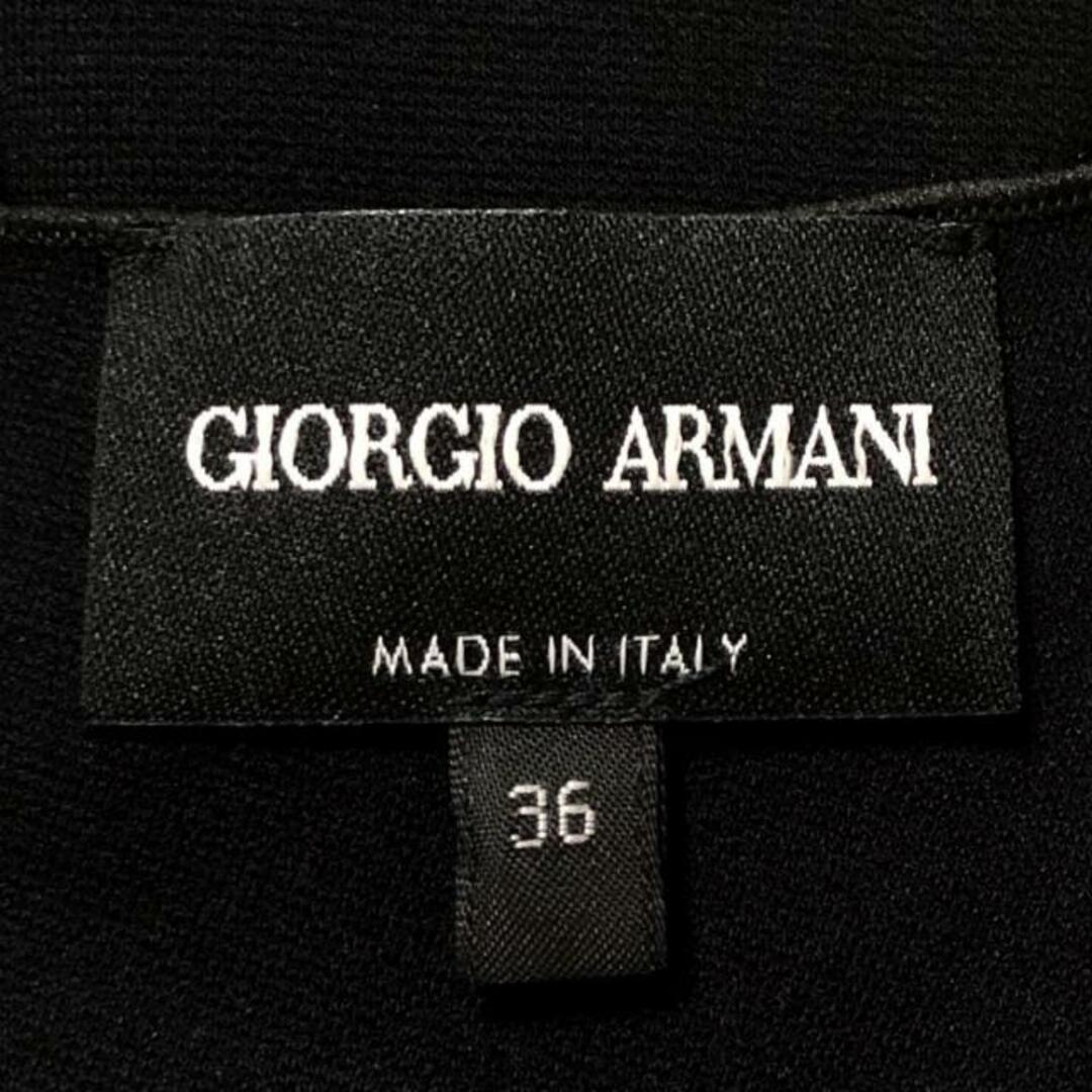 Giorgio Armani(ジョルジオアルマーニ)のGIORGIOARMANI(ジョルジオアルマーニ) ワンピース サイズ36 S レディース - 黒 七分袖/ロング レディースのワンピース(その他)の商品写真