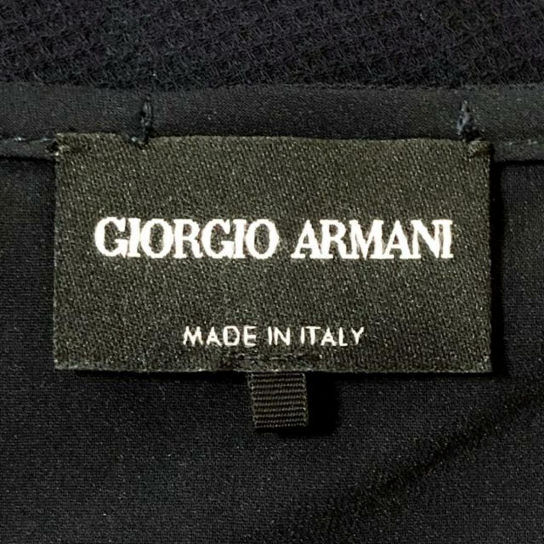 Giorgio Armani(ジョルジオアルマーニ)のGIORGIOARMANI(ジョルジオアルマーニ) ワンピース レディース - ダークネイビー 半袖/ロング レディースのワンピース(その他)の商品写真