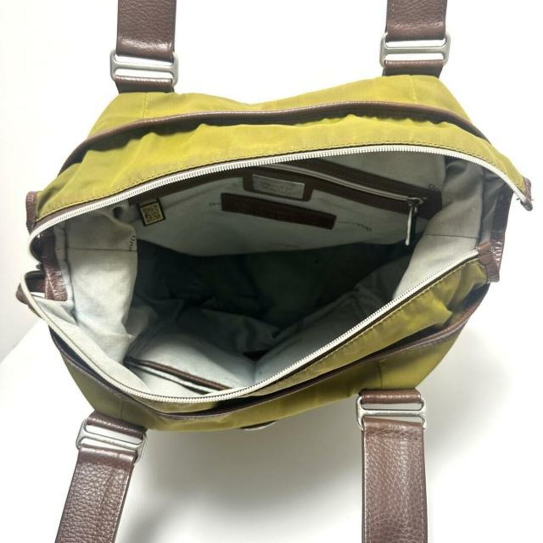 Orobianco(オロビアンコ)のOROBIANCO(オロビアンコ) ショルダーバッグ - カーキ×ダークブラウン ナイロン×レザー レディースのバッグ(ショルダーバッグ)の商品写真