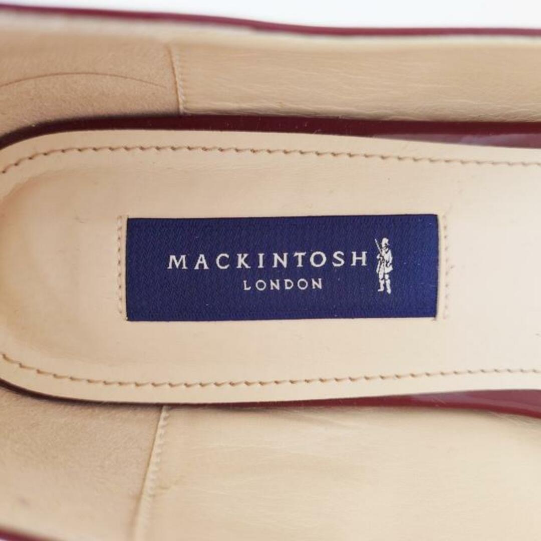 MACKINTOSH LONDON(マッキントッシュロンドン) フラットシューズ 22 1/2 レディース - ボルドー×ダークブラウン エナメル（レザー） レディースの靴/シューズ(その他)の商品写真