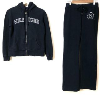 TOMMY HILFIGER - TOMMY HILFIGER(トミーヒルフィガー) レディースパンツセットアップ レディース - ネイビー×白