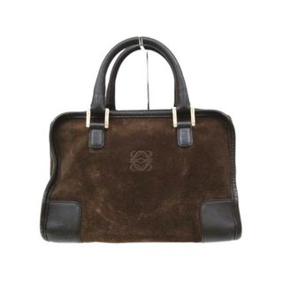 ロエベ(LOEWE)のLOEWE(ロエベ) ハンドバッグ アマソナ28 ダークブラウン スエード×レザー(ハンドバッグ)