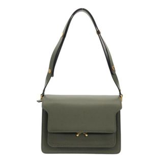 MARNI(マルニ) ショルダーバッグ美品  トランク カーキ レザー