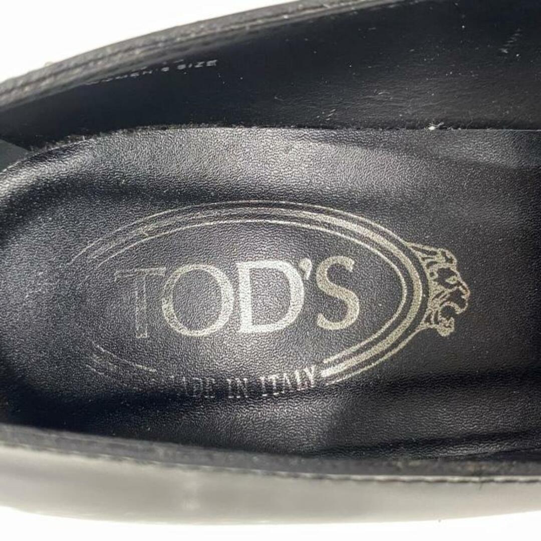 TOD'S(トッズ)のTOD'S(トッズ) パンプス 38 1/2 レディース - 黒 チャンキーヒール レザー レディースの靴/シューズ(ハイヒール/パンプス)の商品写真