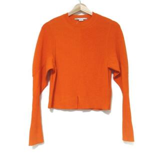 ステラマッカートニー(Stella McCartney)のstellamccartney(ステラマッカートニー) 長袖セーター サイズ34 M レディース美品  - オレンジ クルーネック(ニット/セーター)