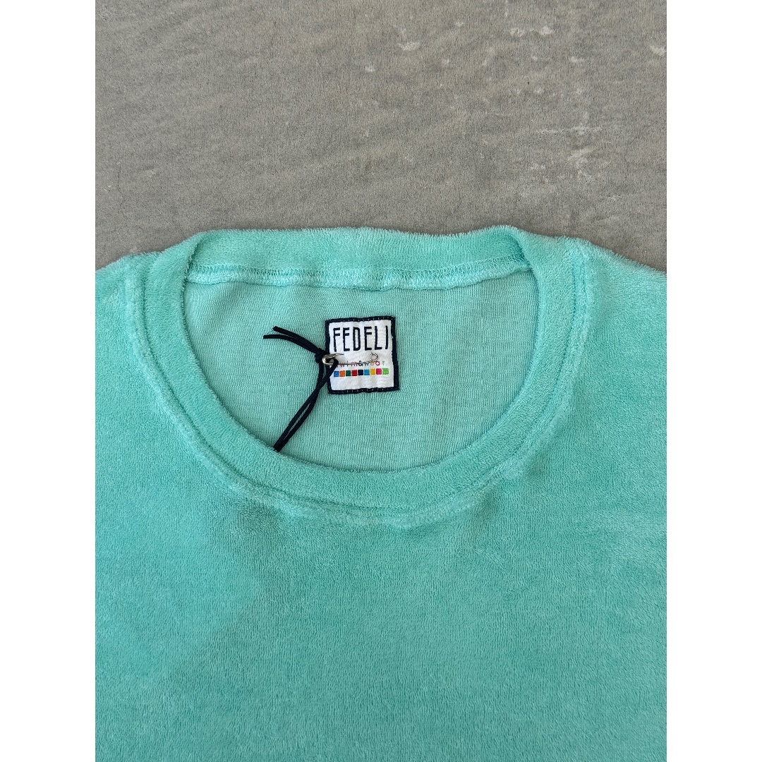 FEDELI(フェデーリ)の新品 フェデーリ パイル Tシャツ エメラルド 46 FEDELI フェデリ メンズのトップス(Tシャツ/カットソー(半袖/袖なし))の商品写真