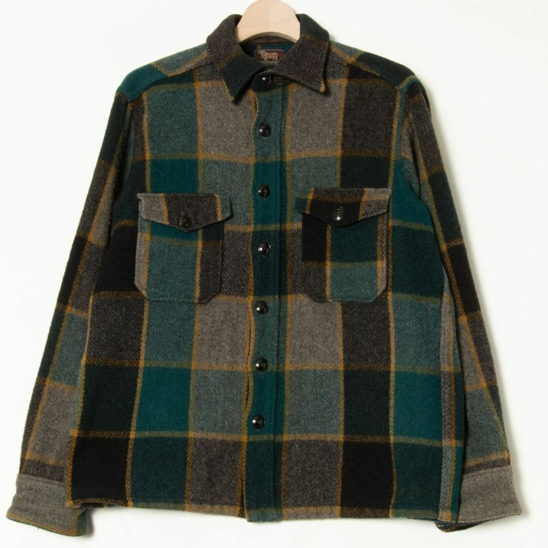 WOOLRICH ウールリッチ チェック柄オーバーシャツ シャツジャケット  メンズのトップス(Tシャツ/カットソー(七分/長袖))の商品写真