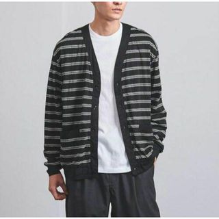 UNITED ARROWS - 【 未使用 】S MUSOU ボーダー カーディガン【 BLACK 】