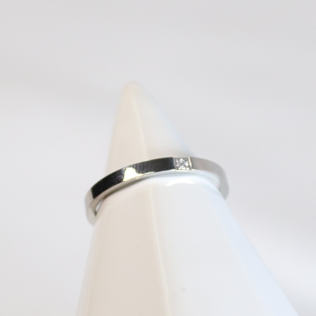 小粒 華奢 シンプル シルバー 指輪 12号 レディースのアクセサリー(リング(指輪))の商品写真