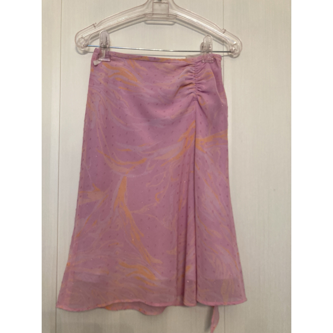22octobre スカート　ピンク レディースのスカート(ひざ丈スカート)の商品写真