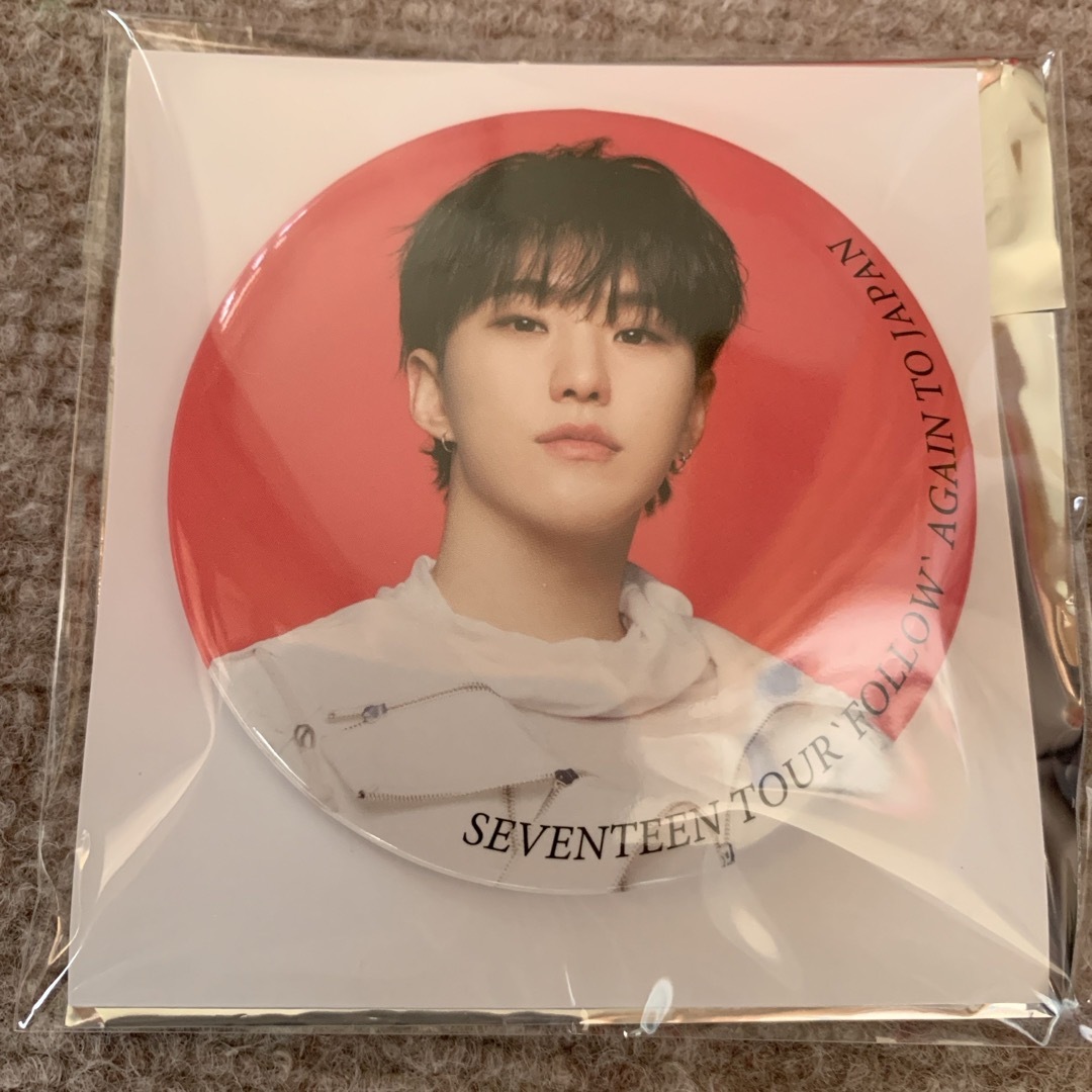 SEVENTEEN(セブンティーン)のseventeen ホシ 缶バッジ FOLLOW AGAIN JAPAN エンタメ/ホビーのタレントグッズ(アイドルグッズ)の商品写真