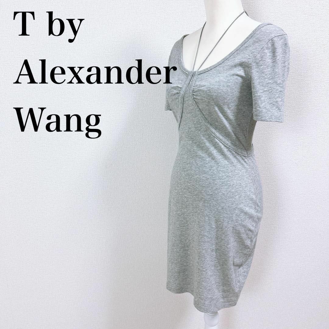 T by Alexander Wang(ティーバイアレキサンダーワン)の■T by Alexander Wang コットン100 ワンピース グレー レディースのワンピース(その他)の商品写真