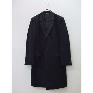 ジョンローレンスサリバン(JOHN LAWRENCE SULLIVAN)のJOHN LAWRENCE SULLIVAN JLS-01-19 MELTON CHESTERFIELD COAT 定番 サイズ44 メルトン チェスターコート 19AW ネイビー メンズ ジョンローレンスサリバン【中古】0-1007A♪(チェスターコート)